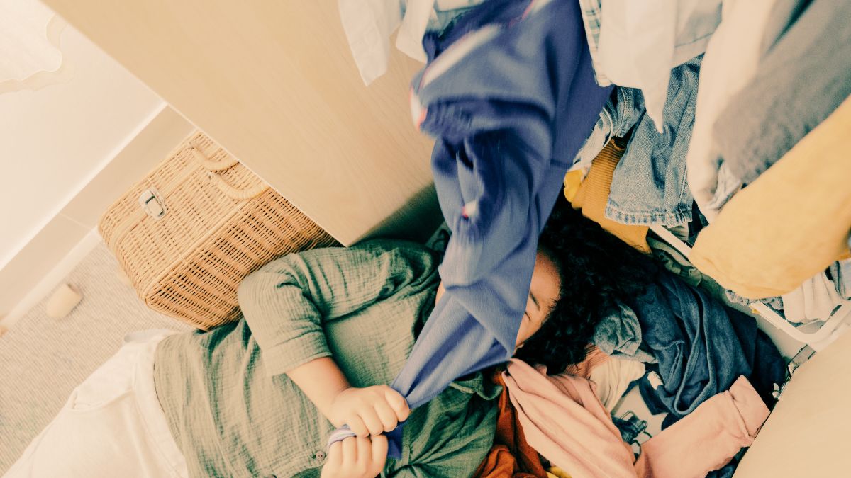 Tirei tudo para fora. Literalmente.